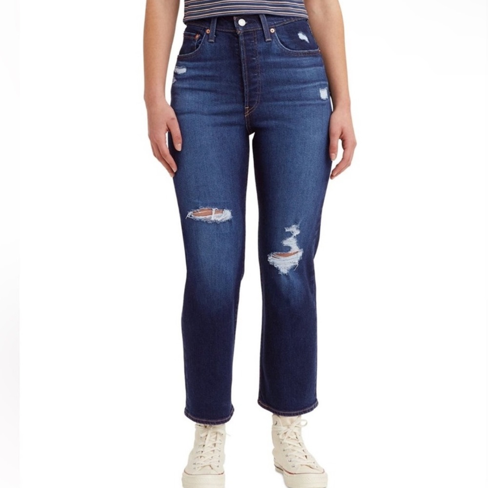 Levi’s Ribcage Straight Ankle Jeans, Size 28